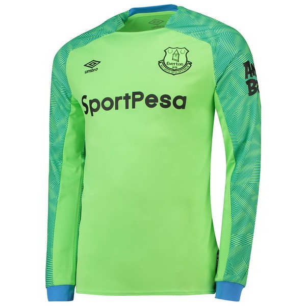 Camiseta Everton Primera equipo ML Portero 2018-19 Verde
